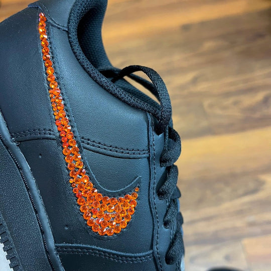Air Force 1 Low Black Blingy Jawn - Sneakers - Jawns on Fire Sneakers & Shoes
