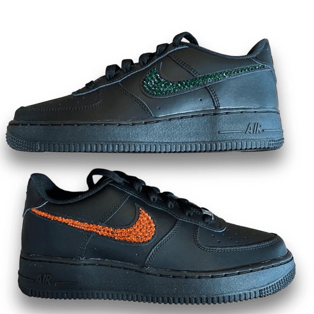 Air Force 1 Low Black Blingy Jawn - Sneakers - Jawns on Fire Sneakers & Shoes