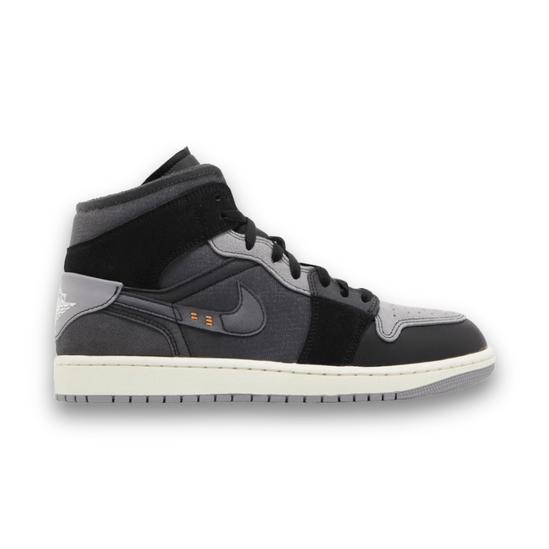 Air Jordan 1 Mid SE Craft 'Inside Out - Black' - Gently Enjoyed (Used) Men 13 - High Sneaker - Jawns on Fire Sneakers & Streetwear