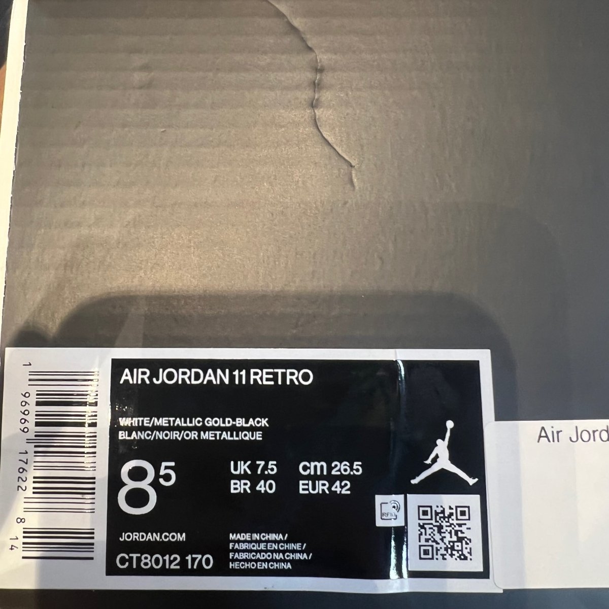 Air Jordan 11 Retro 'Gratitude / Defining Moments' - Gently Enjoyed (Used) Men 8.5 - High Sneaker - Jawns on Fire Sneakers & Streetwear