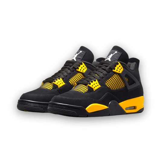 Air Jordan 4 Retro Yellow & Black 'Thunder' 2023 - Grade School - Sneakers - Jawns on Fire Sneakers & Shoes