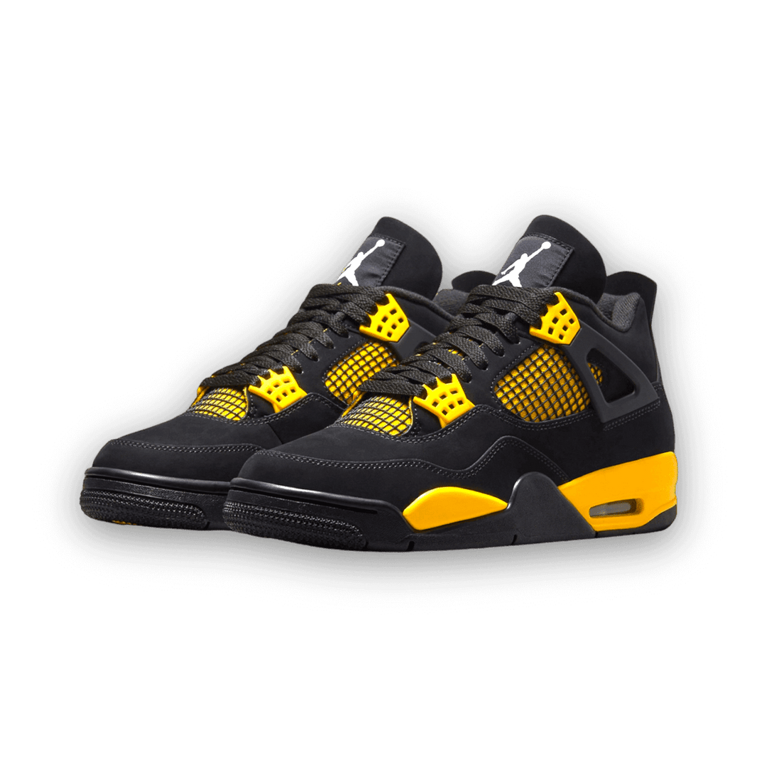 Air Jordan 4 Retro Yellow & Black 'Thunder' 2023 - Grade School - Sneakers - Jawns on Fire Sneakers & Shoes