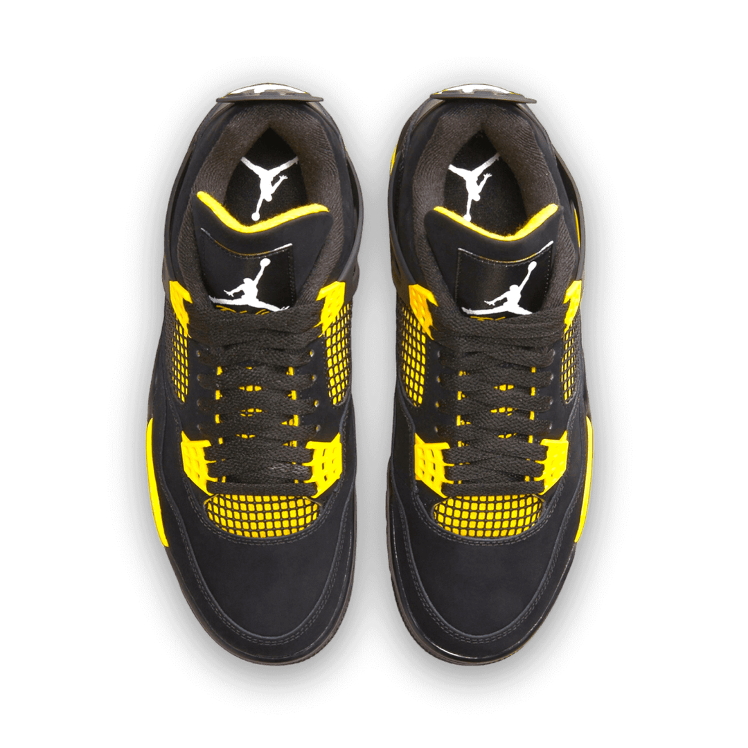 Air Jordan 4 Retro Yellow & Black 'Thunder' 2023 - Grade School - Sneakers - Jawns on Fire Sneakers & Shoes