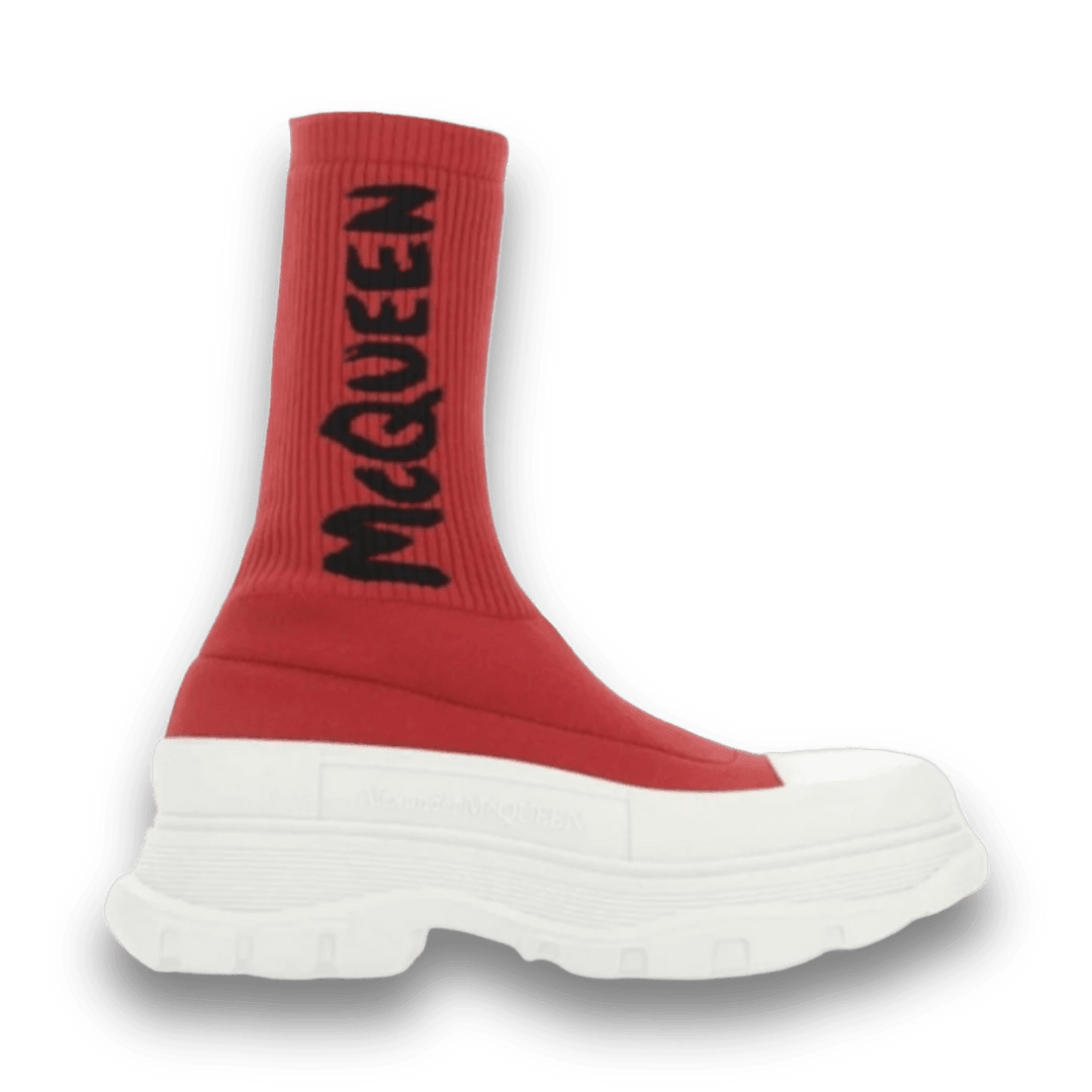 Alexander McQueen Logo Intarsia Chunky Sock Sneaker - Women - Sneakers - Jawns on Fire Sneakers & Shoes