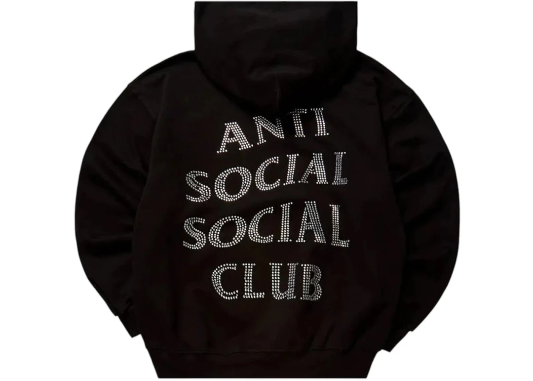 Anti Social Social Club Rhinestone Mind Games Hoodie Black - Clothing - Mens - Jawns on Fire Sneakers &amp; Shoes