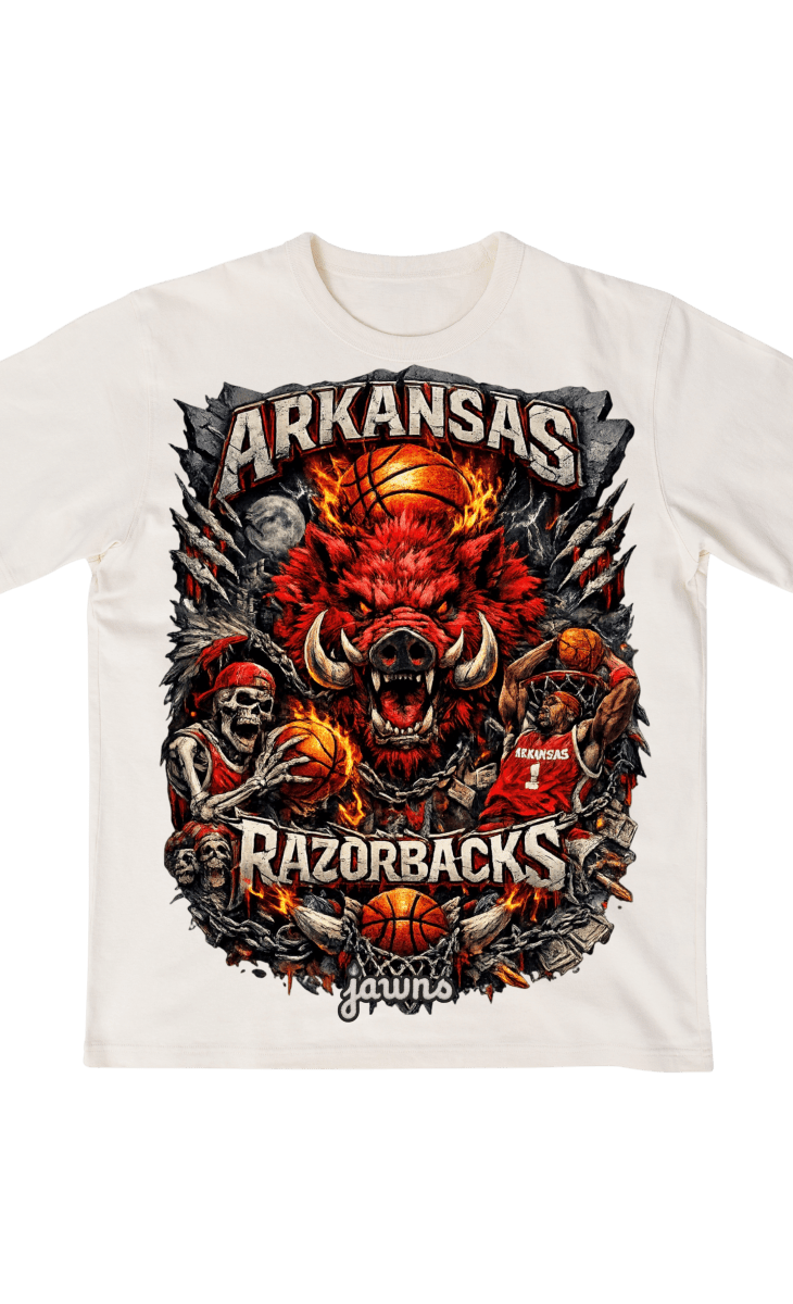Arkansas Razorbacks Godspeed Streetwear Basketball Shirt - T-Shirt - Jawns on Fire Sneakers & Shoes