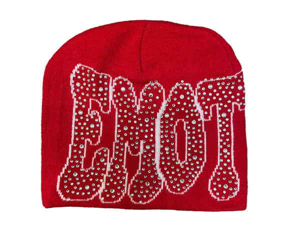 Mixed Emotions Red ‘Rhinestone’ Beanie
