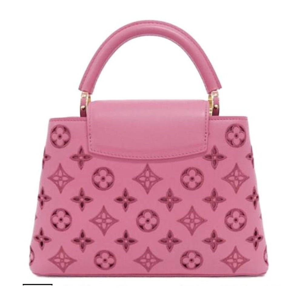 Louis Vuitton Capucines BB Pink Broderie Leather Monogram - Limited Edition