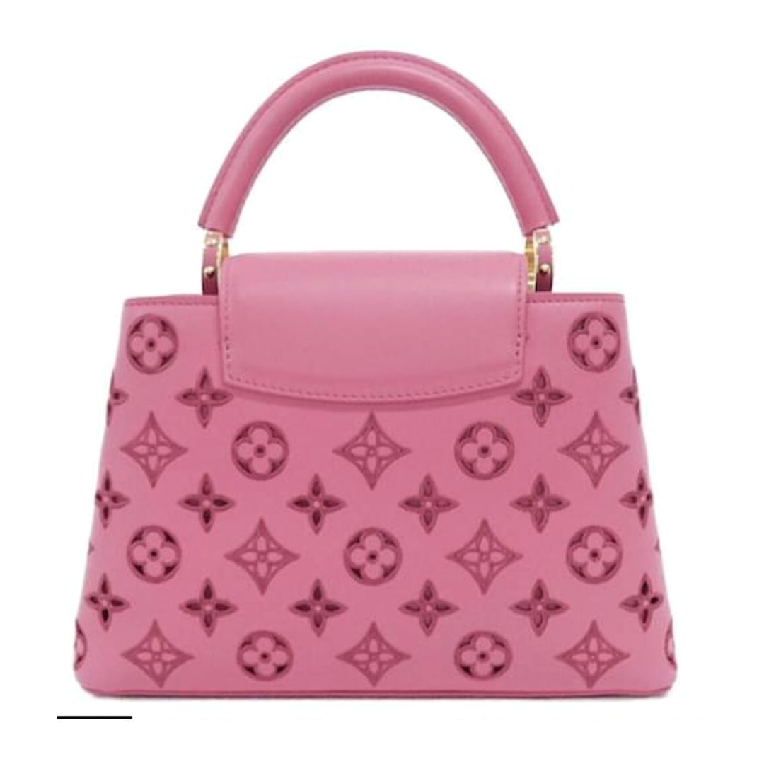 Louis Vuitton Capucines BB Pink Broderie Leather Monogram - Limited Edition