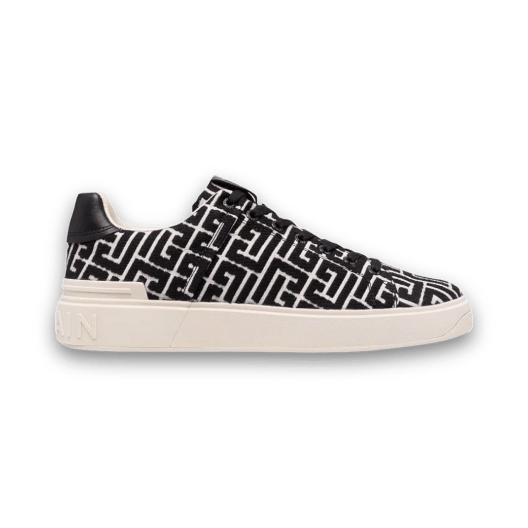 Balmain B - Court 'Black Monogram' - No Box - Sneakers - Jawns on Fire Sneakers & Shoes