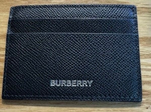 Burberry Coated Canvas Card Holder Black
