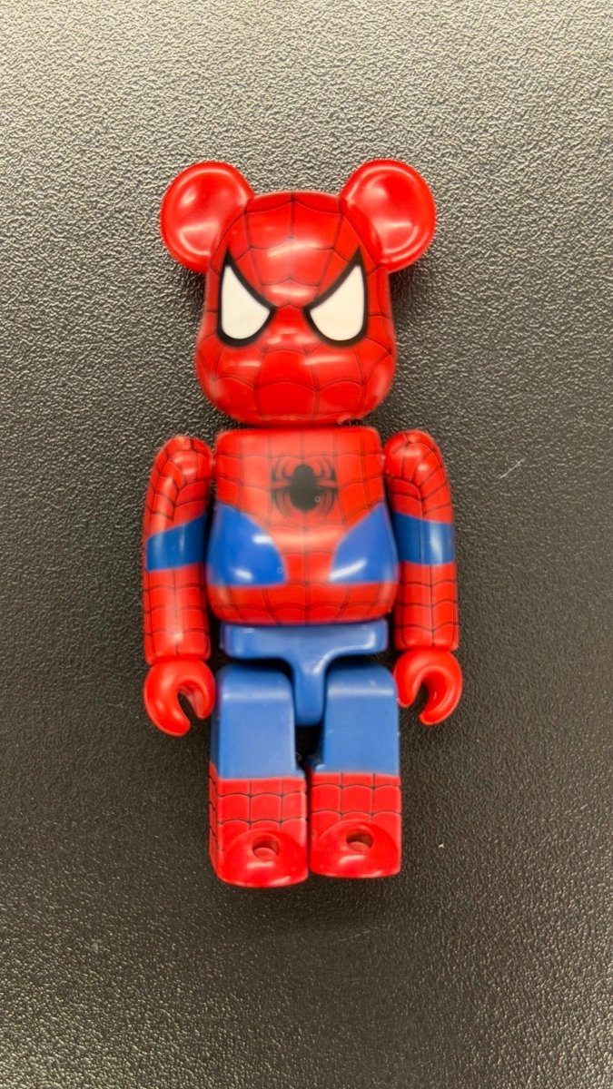Be@rbrick Marvel Spider - Man 100% - Designer Toy - Jawns on Fire Sneakers & Shoes