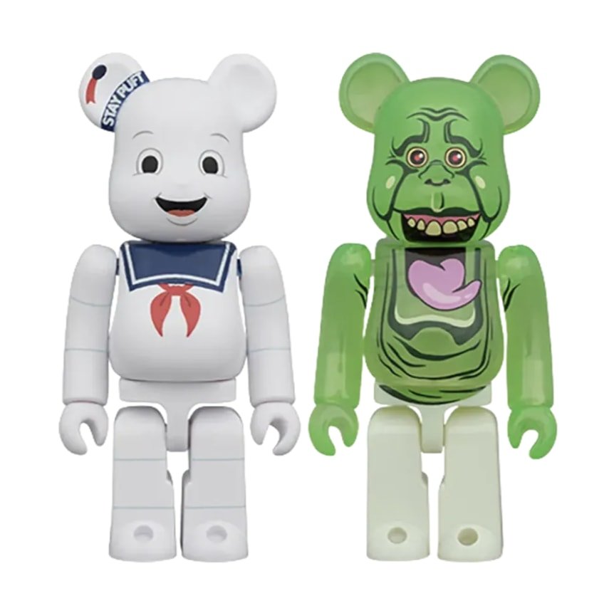 Be@rbrick Medicom 100% 2 Stay Puff &amp; Slimer - Collectibles - Jawns on Fire Sneakers &amp; Shoes