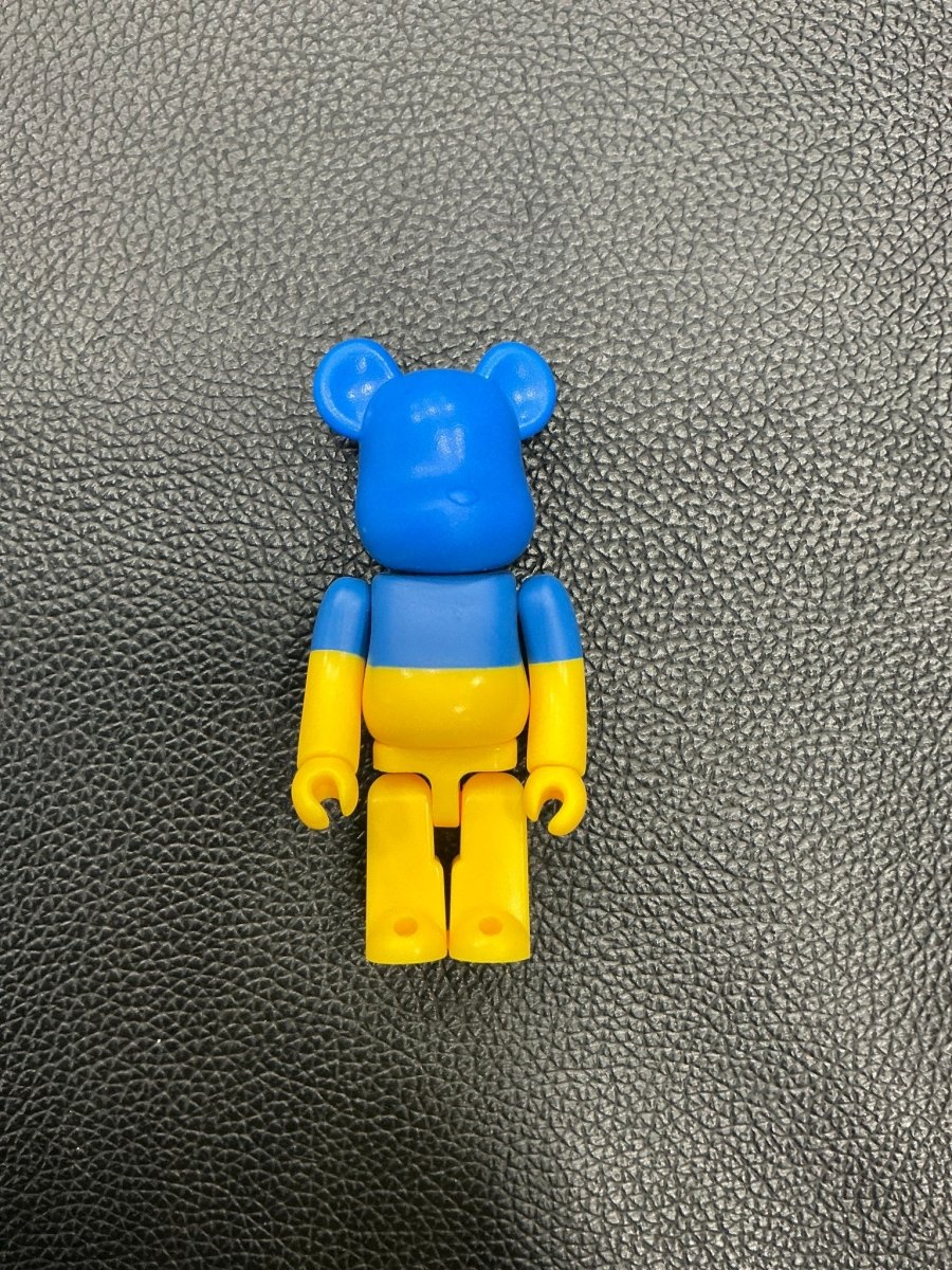BE@RBRICK Series 46 - Flag (Ukraine) 100% - Designer Toy - Jawns on Fire Sneakers & Shoes