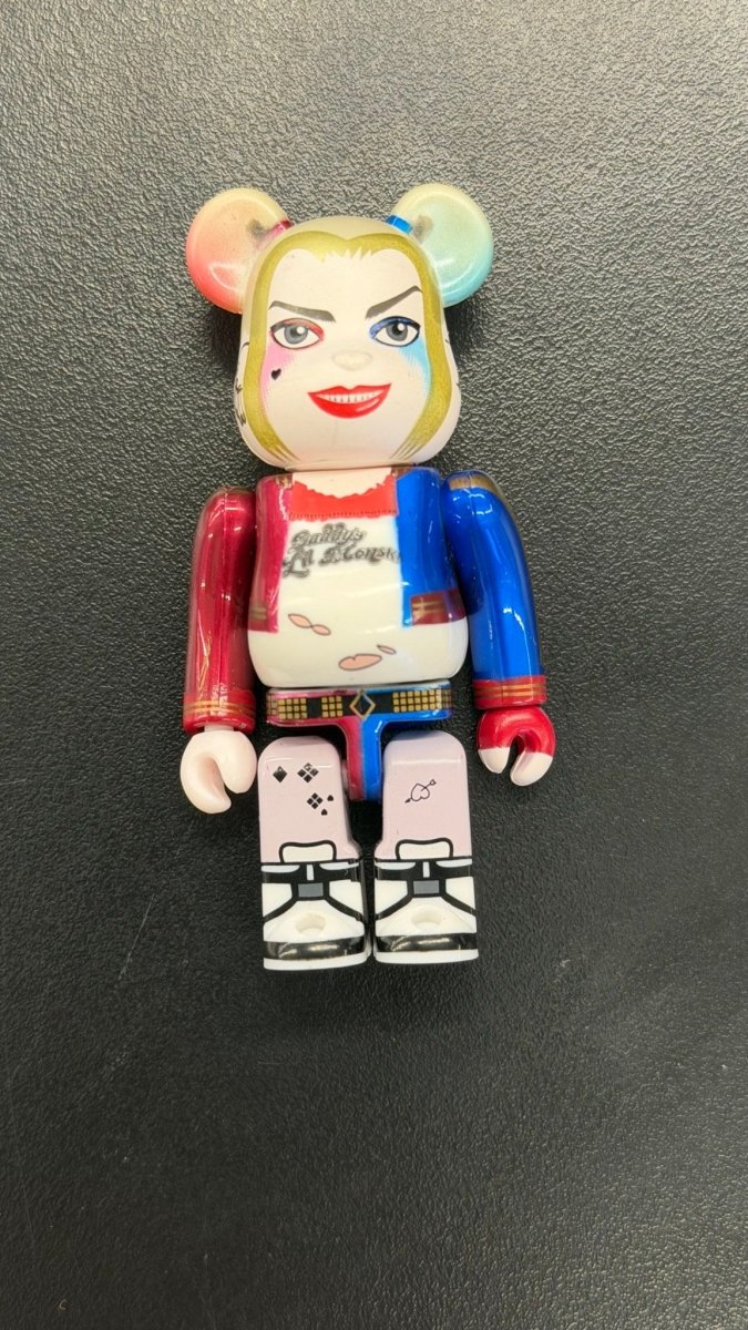Be@rbrick Suicide Squad Harley Quinn 100% - Designer Toy - Jawns on Fire Sneakers & Shoes