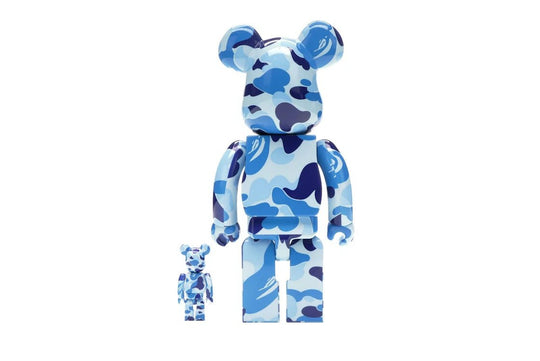 Bearbrick A Bathing Ape ABC Camo 400% Blue - Collectibles - Jawns on Fire Sneakers & Shoes