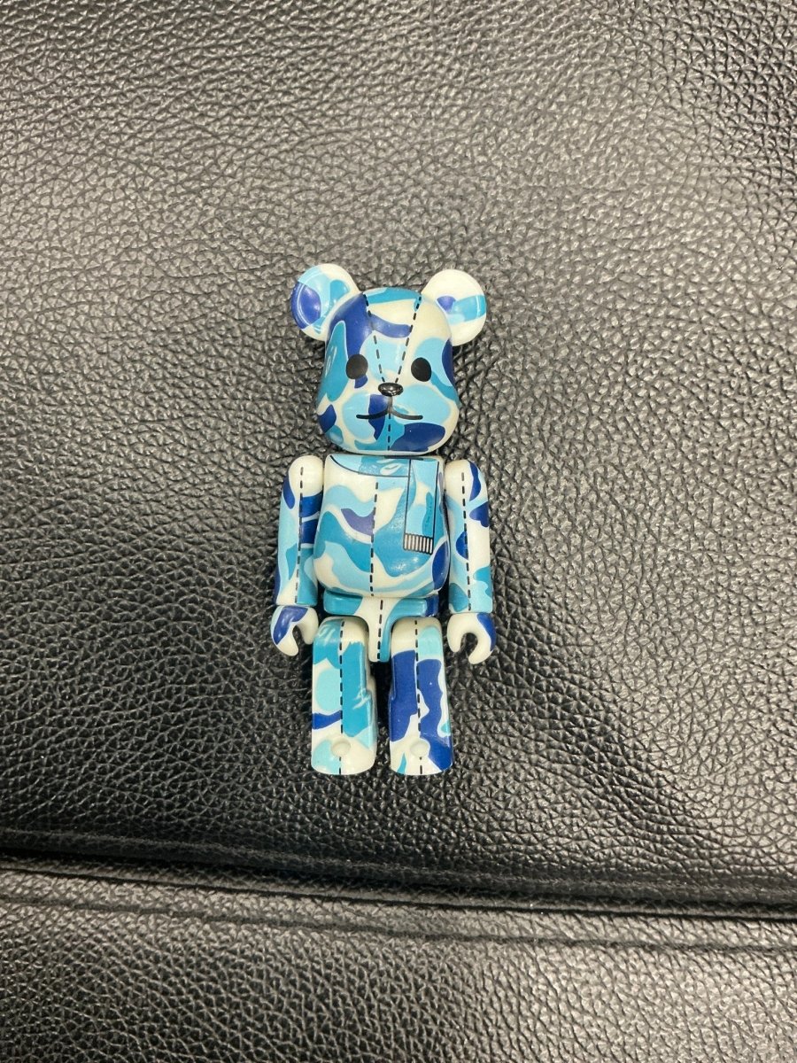 Bearbrick BAPE PLAY Blue Camo Series 1 100% - Designer Toy - Jawns on Fire Sneakers & Shoes