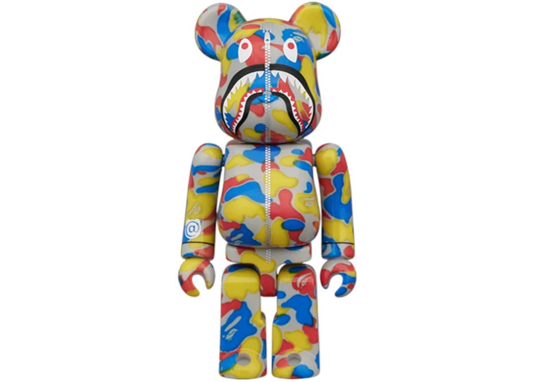 Bearbrick BAPE(R) CAMO SHARK MCT 30th ANNIV. 100% &amp; 400% 3 PCS SET 100% &amp; 400% Set - Collectibles - Jawns on Fire Sneakers &amp; Shoes