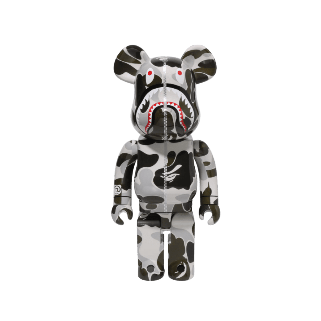 Bearbrick BAPE(R) x Canada Goose Shark 100% White Camo - Collectibles - Jawns on Fire Sneakers & Shoes