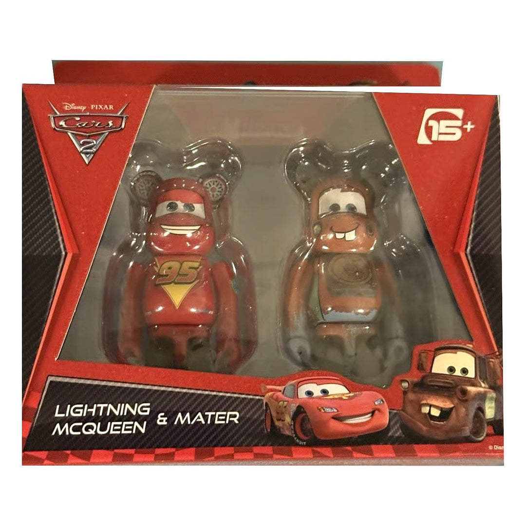 Bearbrick Cars McQueen &amp; Mater 100% - Set of 2 - Collectibles - Jawns on Fire Sneakers &amp; Shoes