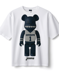 BearBrick Cowboys Jawns - Only Jawns - White T-Shirt
