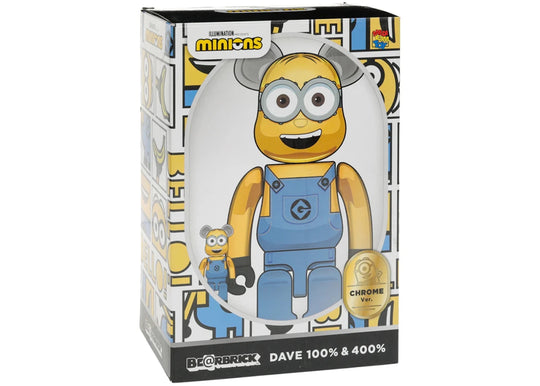 Bearbrick DAVE 100% &amp; 400% Set CHROME Ver. - Collectibles - Jawns on Fire Sneakers &amp; Shoes