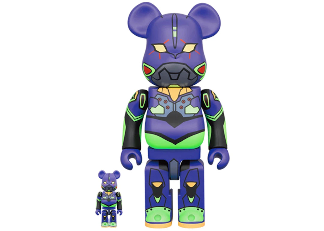 Bearbrick Evangelion Unit 1 (New Paint Version) 100% &amp; 400% Set - Collectibles - Jawns on Fire Sneakers &amp; Shoes