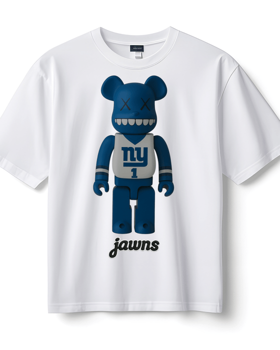 BearBrick Giants Jawns - Only Jawns - White T-Shirt