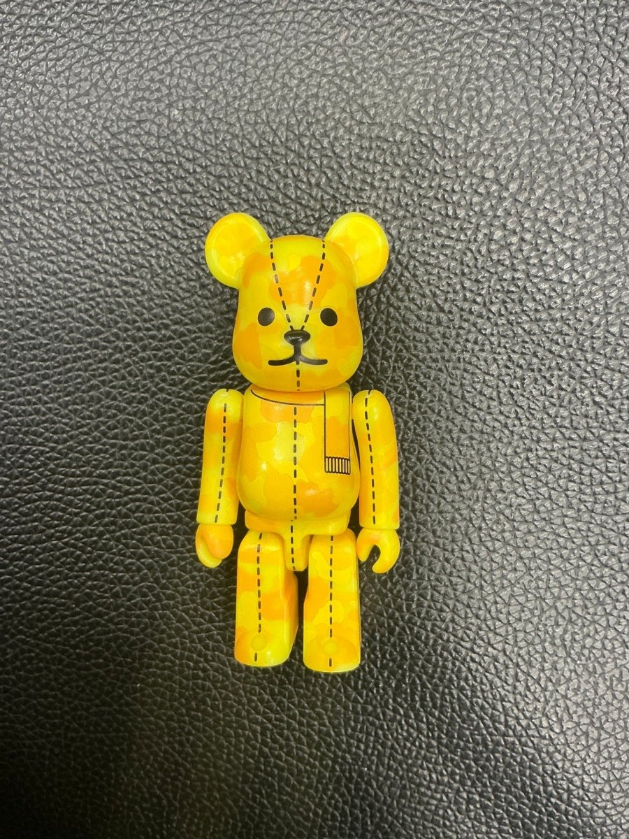 Bearbrick x A Bathing Ape 28th Anniversary Camo 3 100% Yellow - Designer Toy - Jawns on Fire Sneakers & Shoes