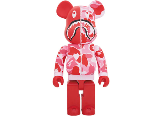 Bearbrick x Bape Camo Shark 2018 Version 1000% Pink - Collectibles - Jawns on Fire Sneakers &amp; Shoes