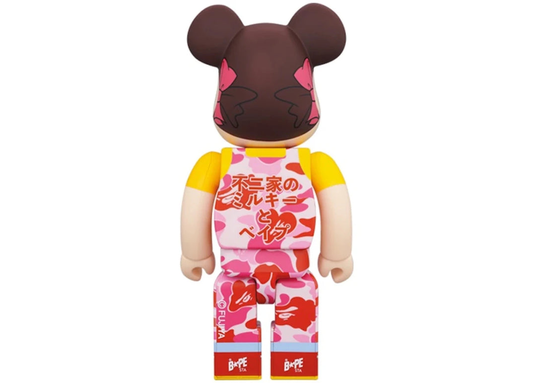 Bearbrick x BAPE Peko - chan 100% & 400% Set Pink Camo - Collectibles - Jawns on Fire Sneakers & Shoes
