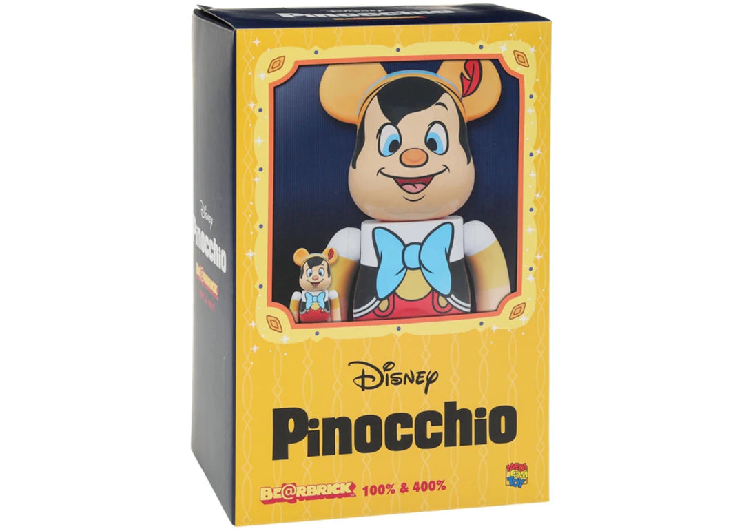 Bearbrick x Disney Pinocchio 100% &amp; 400% Set - Collectibles - Jawns on Fire Sneakers &amp; Shoes