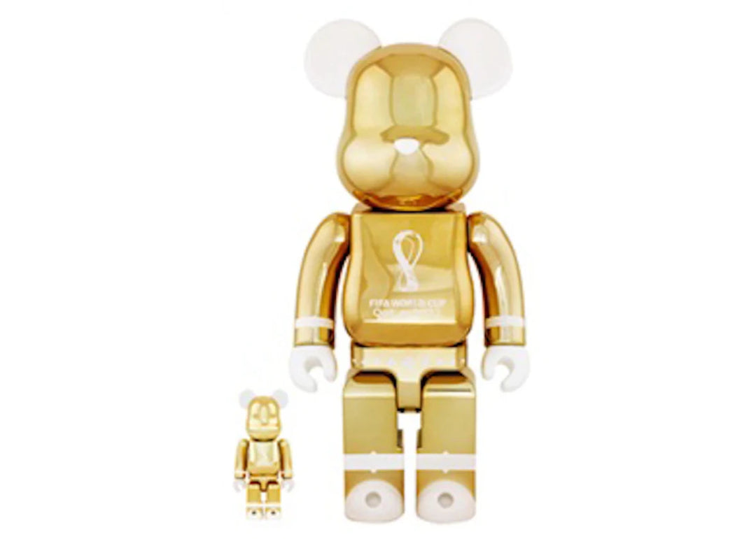 Bearbrick x FIFA World Cup Qatar 2022 100% & 400% Set Gold - Collectibles - Jawns on Fire Sneakers & Shoes
