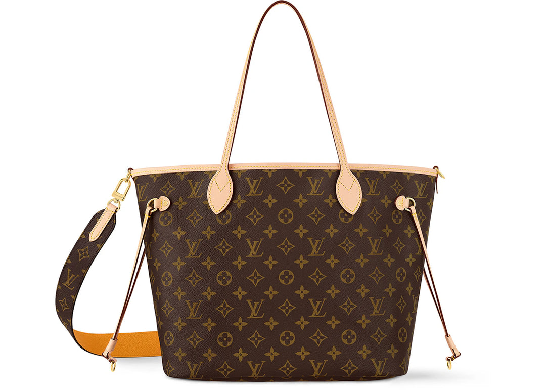 Louis Vuitton Neverfull Bandouliere MM Inside Out Monogram/Jaune Safran M11947