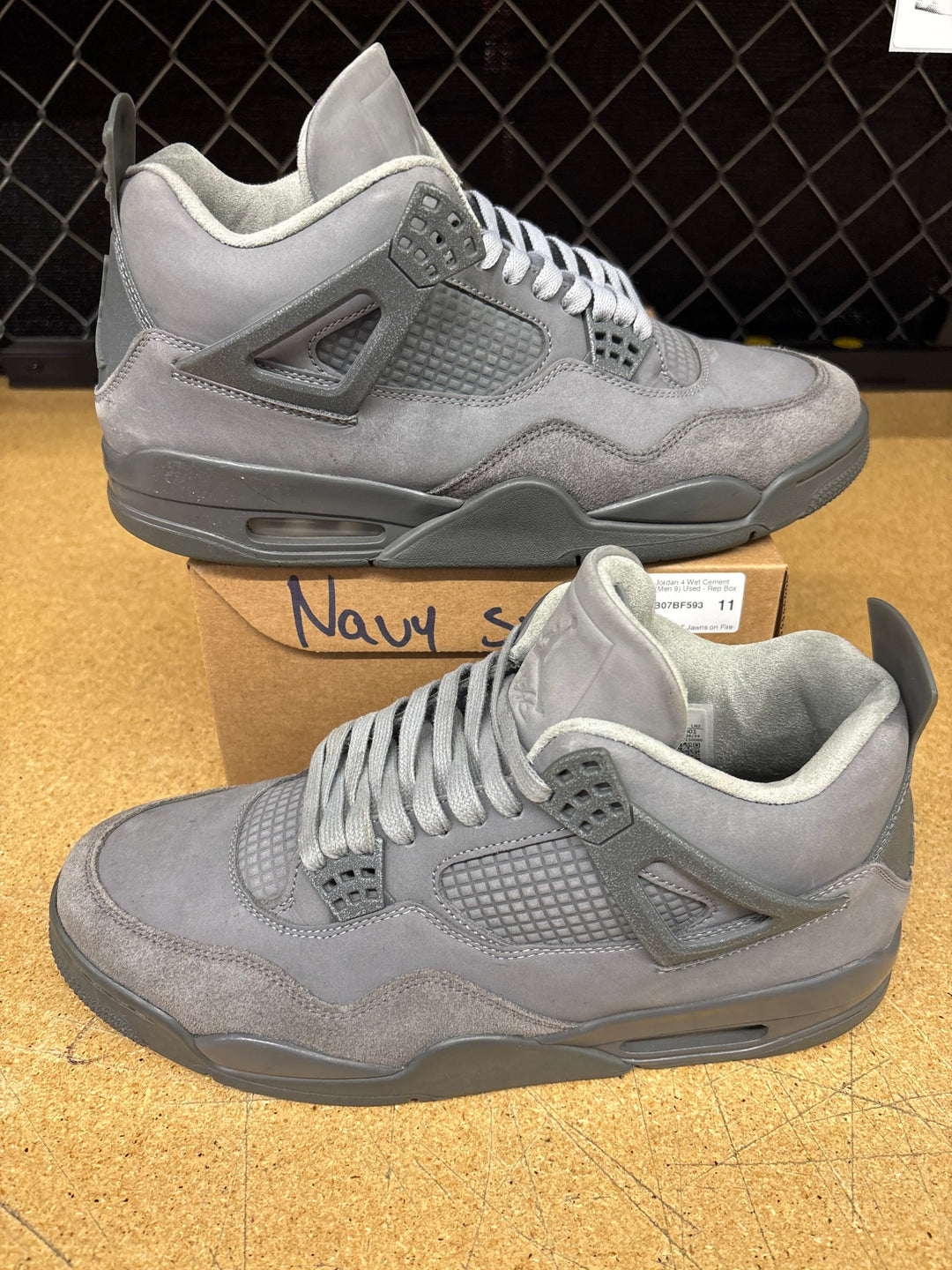 Jordan 4 Wet Cement (Men 9) Used - Rep Box 