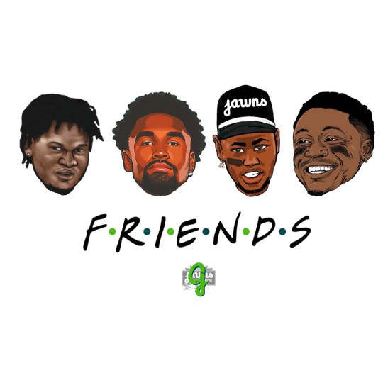 Birds 'Friends' Gear - Original Jawns Gear - T-Shirt - Jawns on Fire Sneakers & Shoes