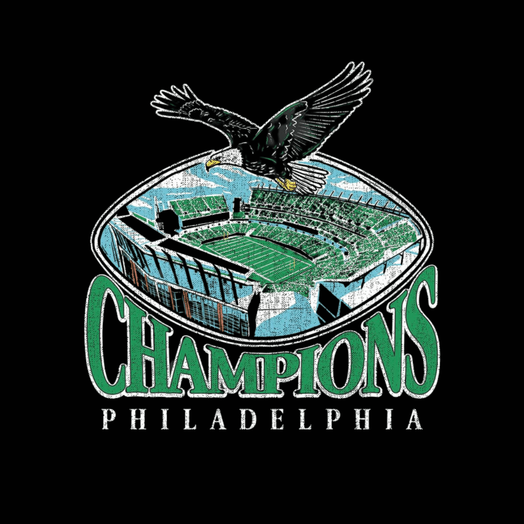 Birds Philadelphia Championship Stadium T-Shirt - Original Jawns Gear - T-Shirt - Jawns on Fire Sneakers & Shoes