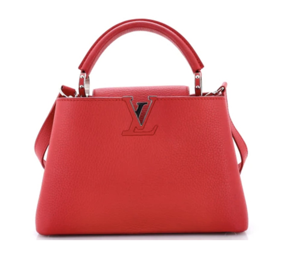 Louis Vuitton Scarlet Red Taurillon Capucine BB