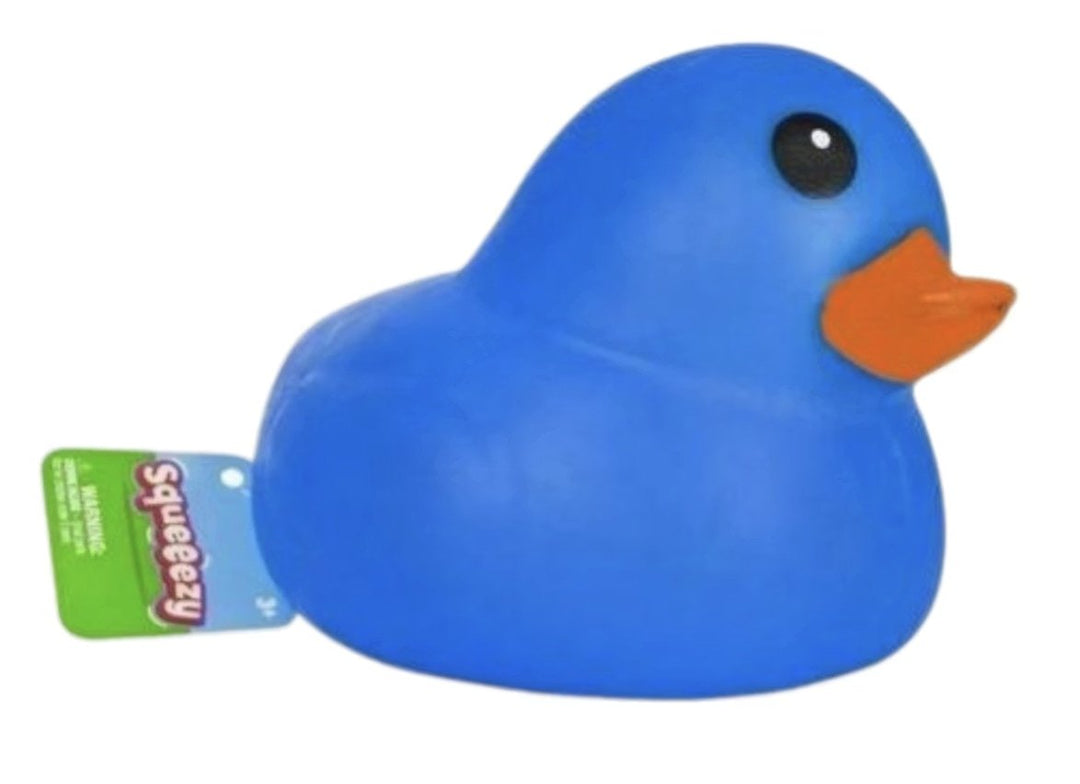 BLUE Jumbo Rubber Duck Squeezy Toy Stress Relief - Sensory Toys - Jawns on Fire Sneakers & Shoes
