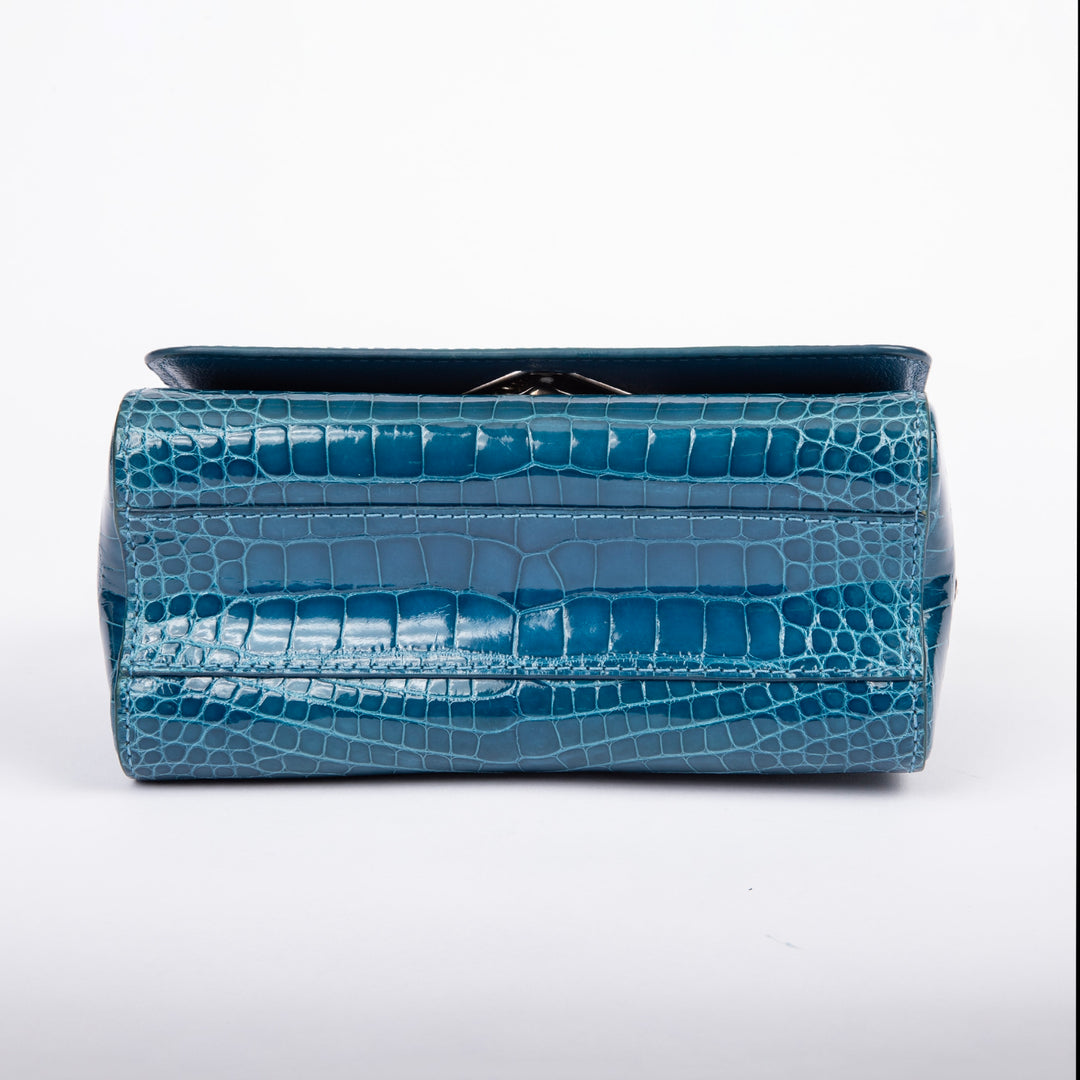 Louis Vuitton Twist Exotic Leather Teal Blue N92481