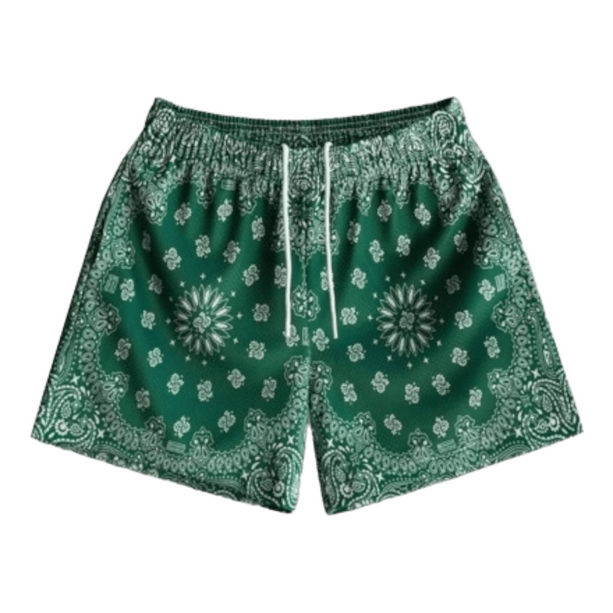 Bravest Studios Green Paisley Player Shorts - Shorts - Jawns on Fire Sneakers & Streetwear