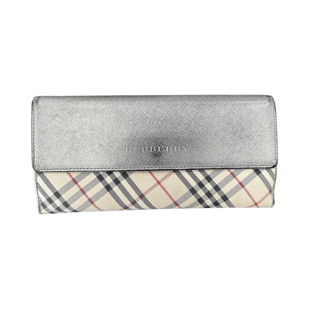 Burberry Beige Plaid Wallet - Handbags - Jawns on Fire Sneakers & Shoes