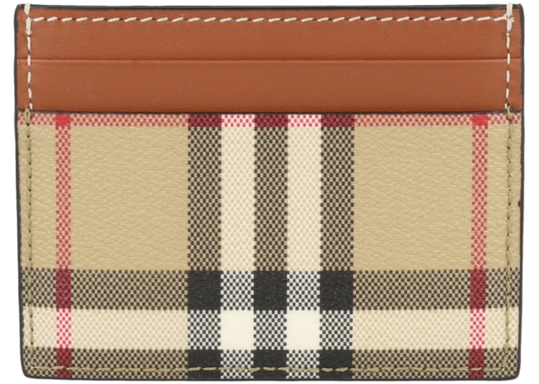 Burberry Sandon Check Card Holder Archive Beige - Handbags - Jawns on Fire Sneakers & Shoes
