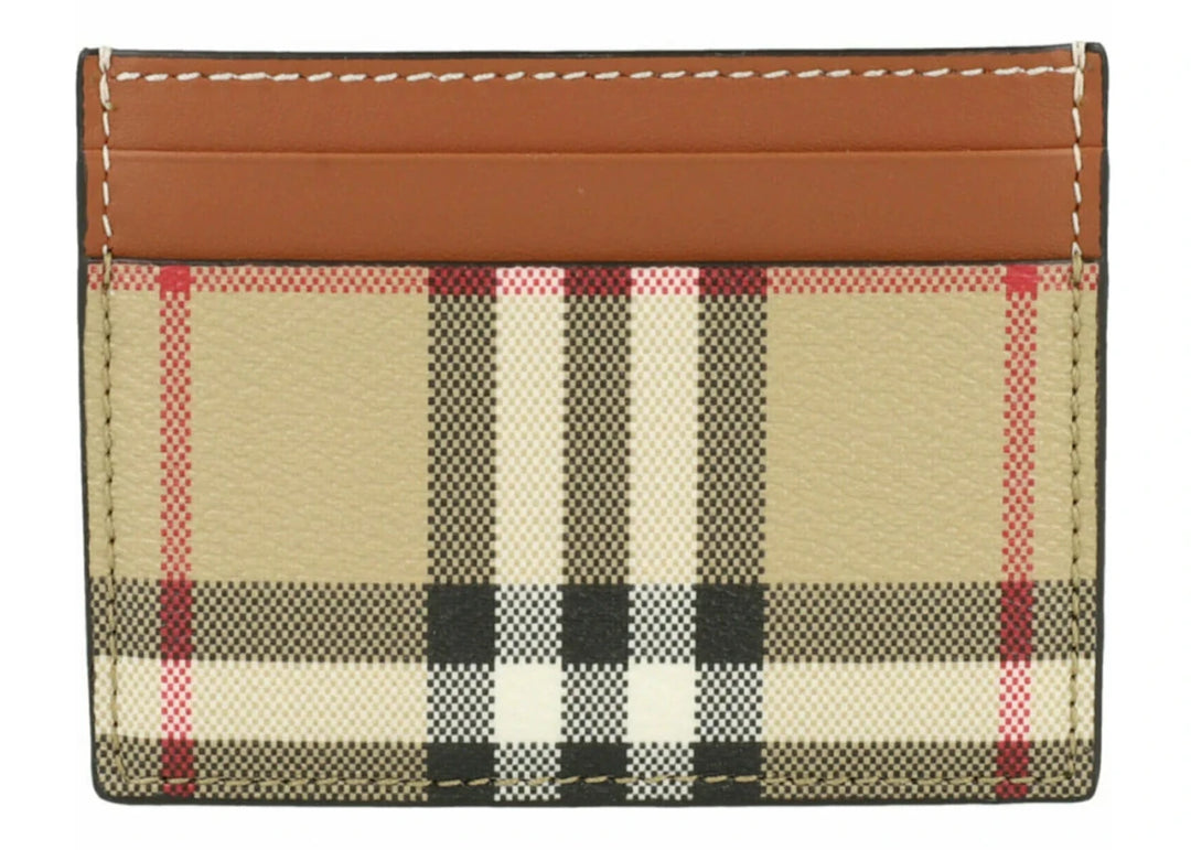 Burberry Sandon Check Card Holder Archive Beige - Handbags - Jawns on Fire Sneakers &amp; Shoes