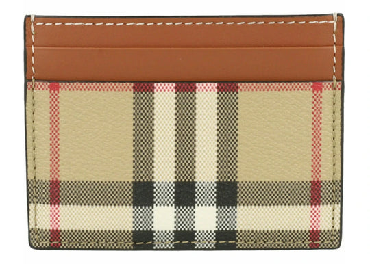 Burberry Sandon Check Card Holder Archive Beige - Handbags - Jawns on Fire Sneakers &amp; Shoes