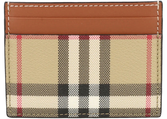 Burberry Sandon Check Card Holder Archive Beige - Handbags - Jawns on Fire Sneakers &amp; Shoes