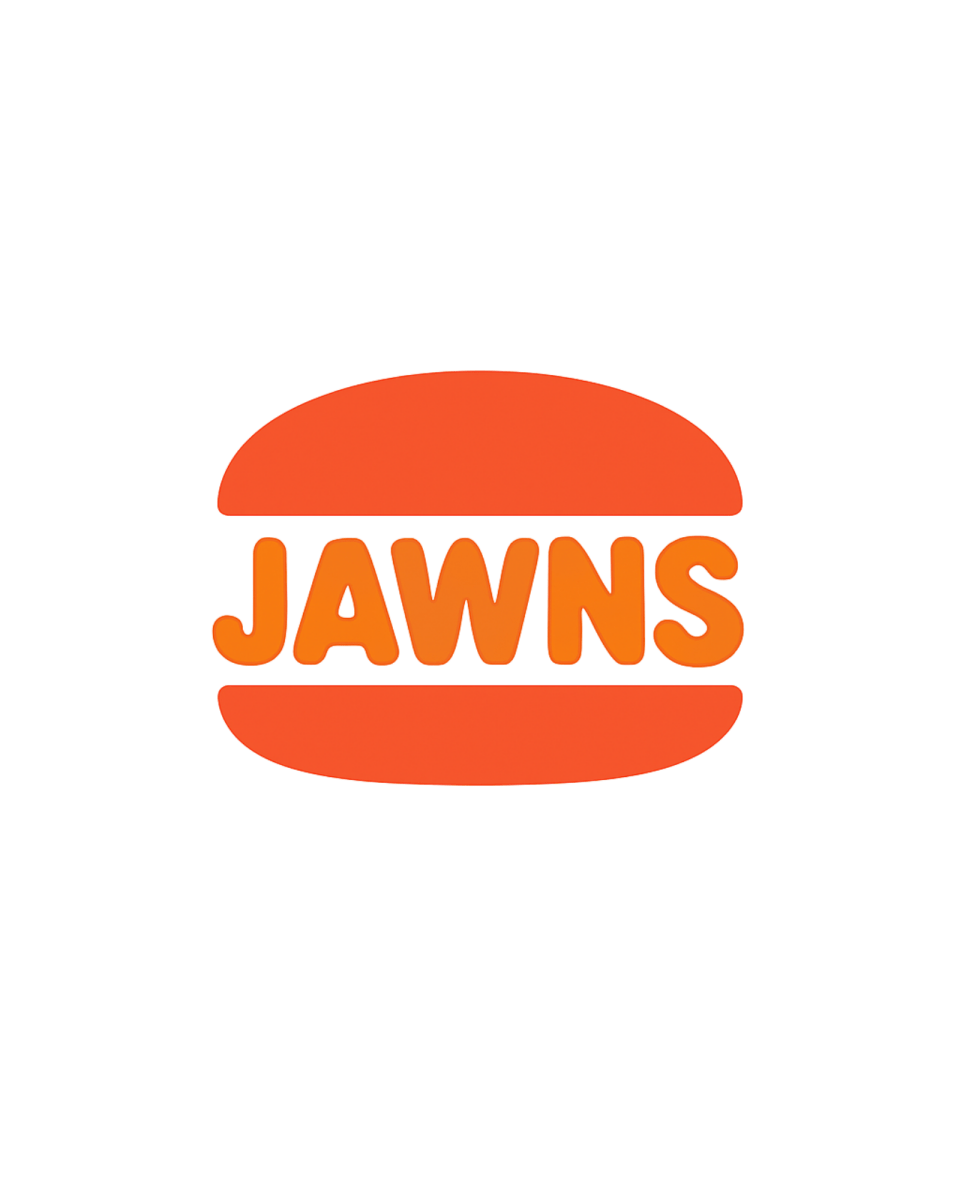 Burger Jawns - Original Jawns - White T-Shirt - T-Shirt - Jawns on Fire Sneakers & Shoes