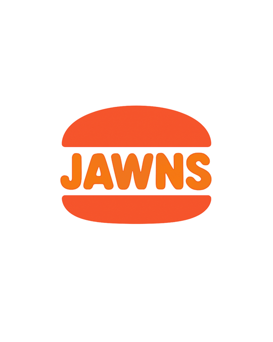 Burger Jawns - Original Jawns - White T-Shirt - T-Shirt - Jawns on Fire Sneakers & Shoes