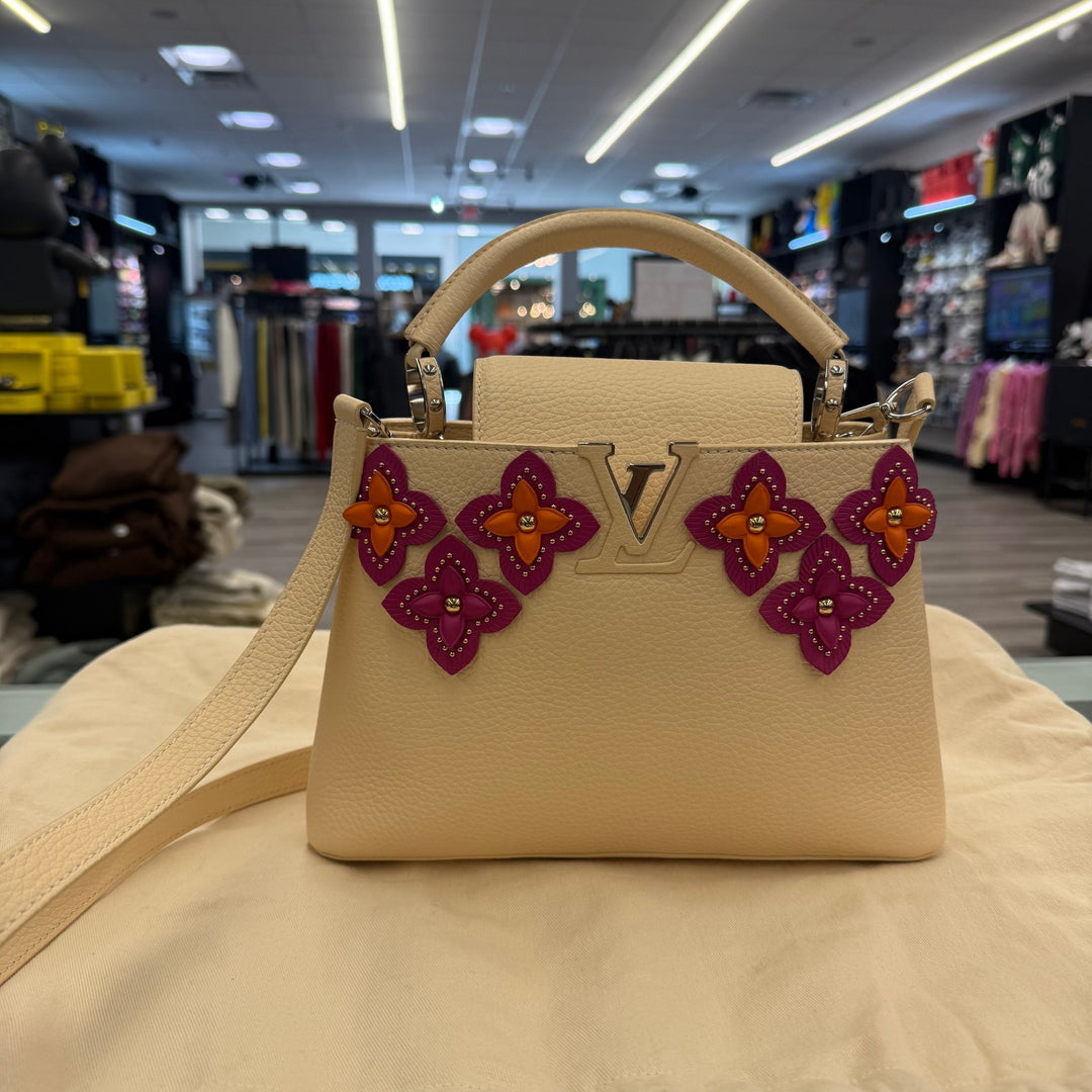 Louis Vuitton Capucines BB Flower Tinsel Handbag M53661