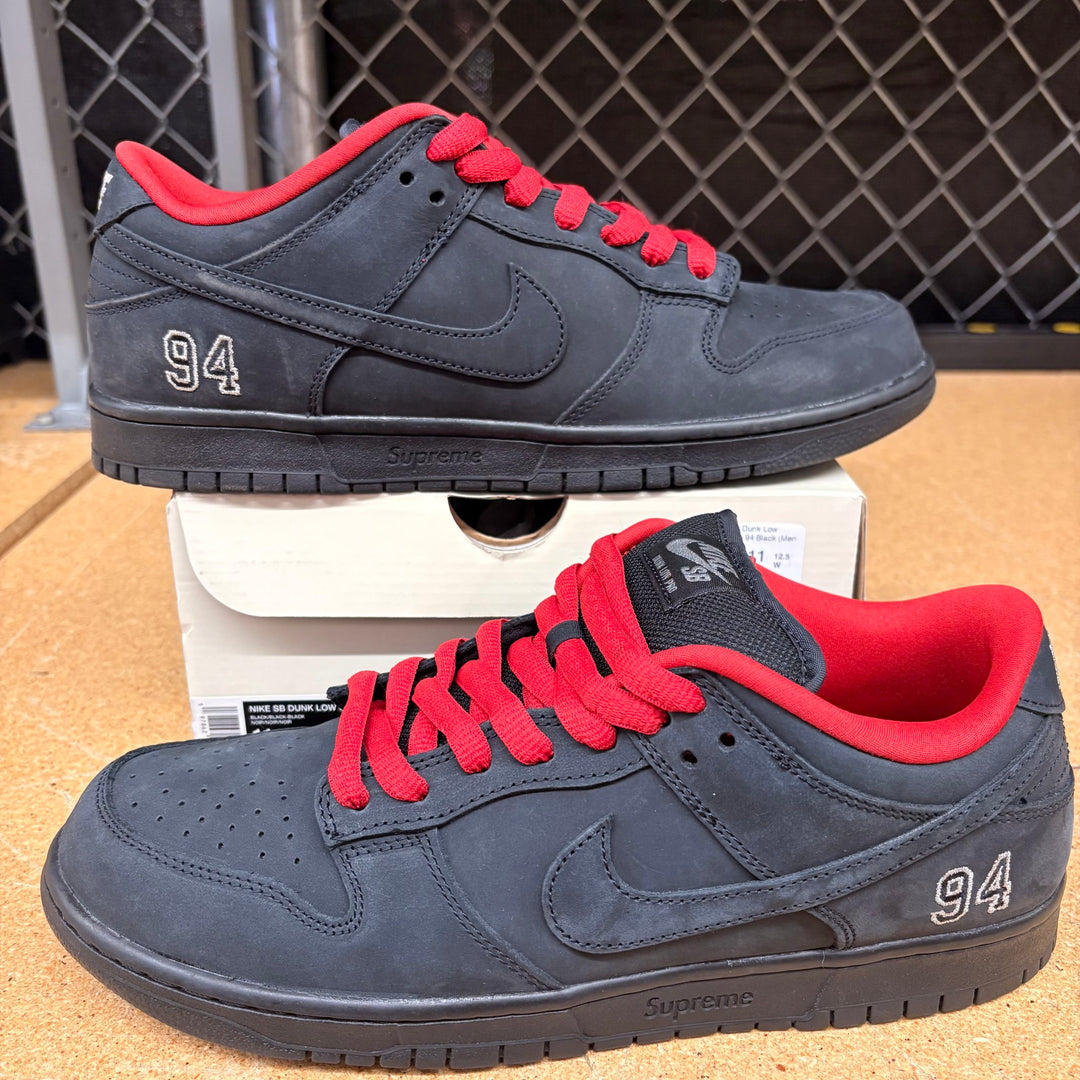 Nike SB Dunk Low Supreme 94 Black (Men 11) Used